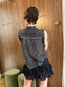 Dersia Top Black Ecru