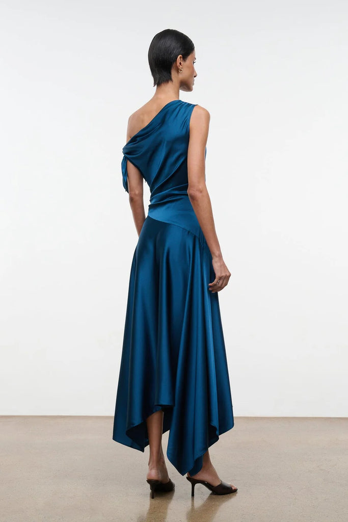 Portia Silk Dress Harbour