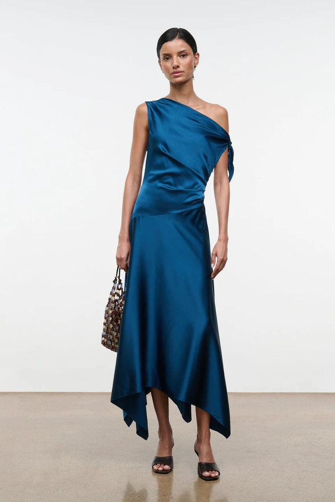 Portia Silk Dress Harbour
