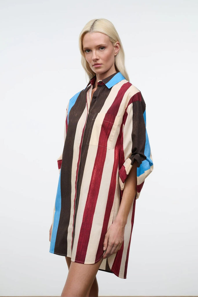 Nico Dress Caffe Stripe