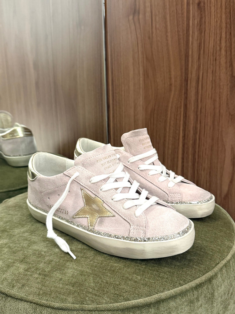 Superstar Sneaker Pink Platinum Glitter