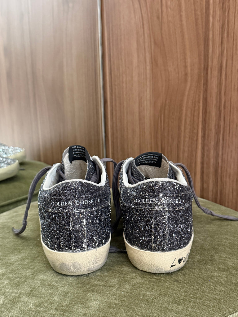 Superstar Sneaker Love You Silver Glitter