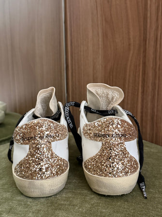 Superstar Sneaker White Gold Charcoal Star