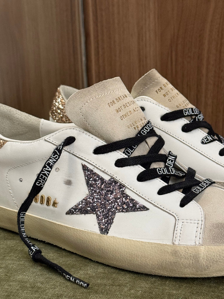 Superstar Sneaker White Gold Charcoal Star