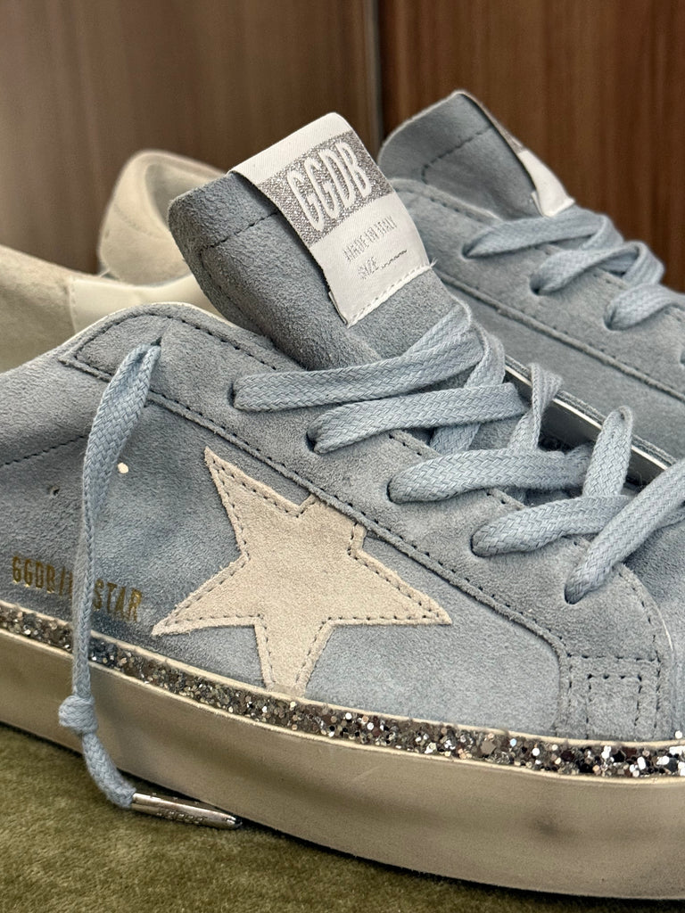 Hi Star Sneaker Light Blue Silver Glitter