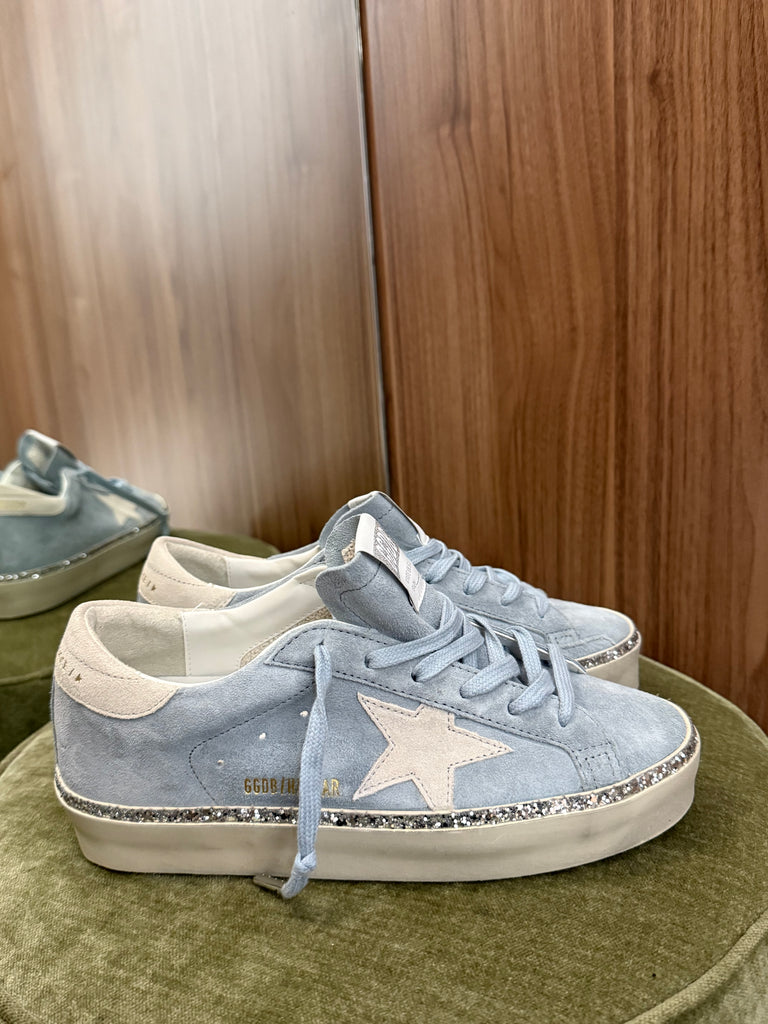 Hi Star Sneaker Light Blue Silver Glitter
