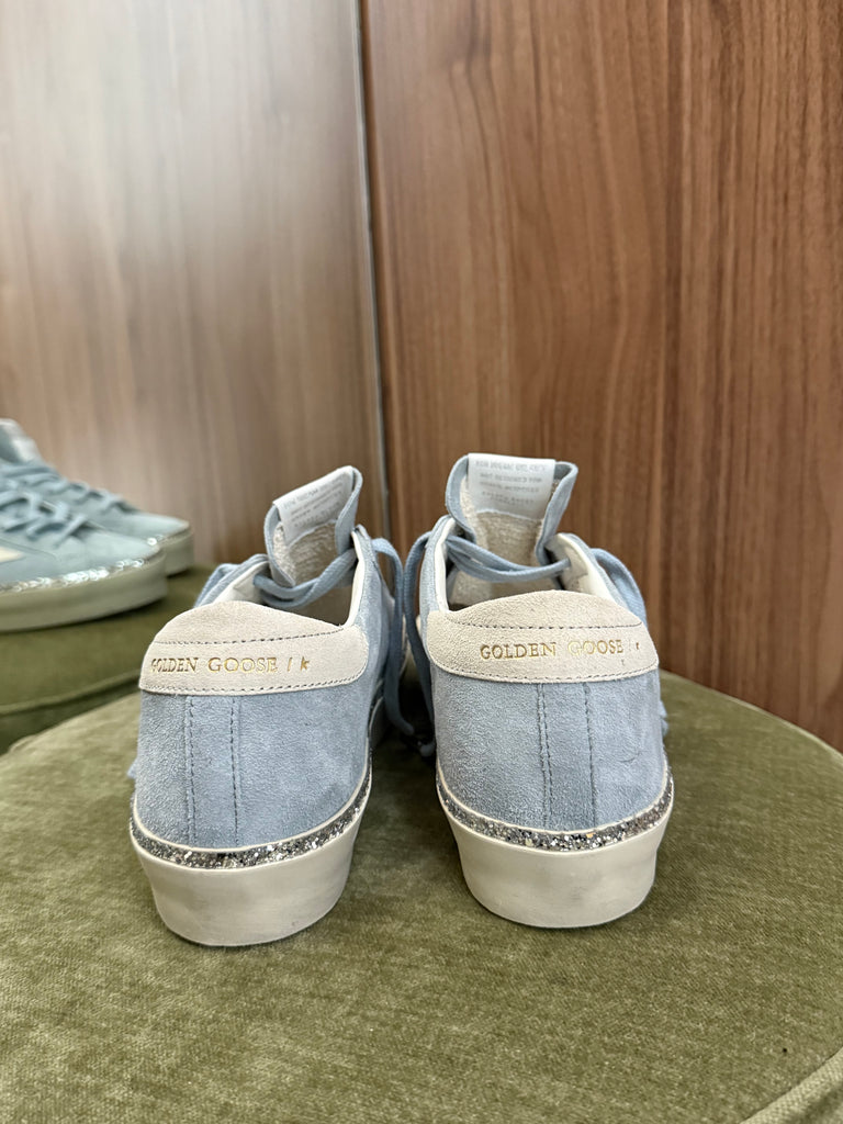 Hi Star Sneaker Light Blue Silver Glitter