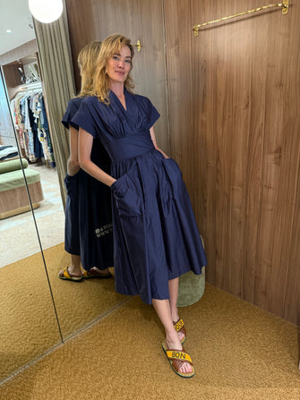 Gimena Long Dress Navy