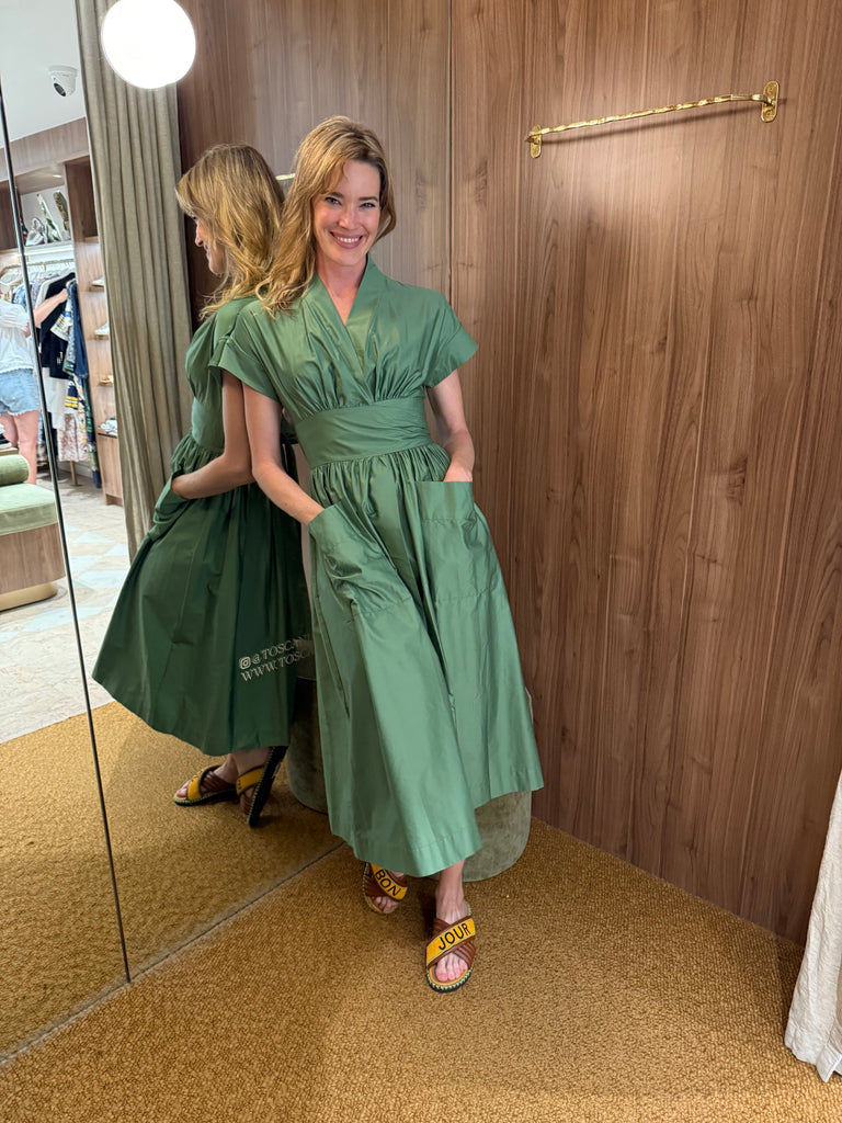 Gimena Long Dress Green