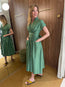 Gimena Long Dress Green