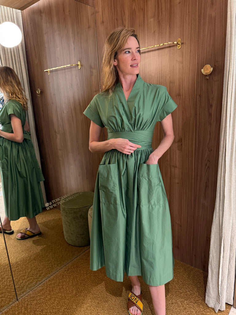 Gimena Long Dress Green