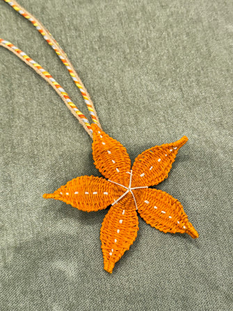 Guanabana Starfish Handmade Charm Orange