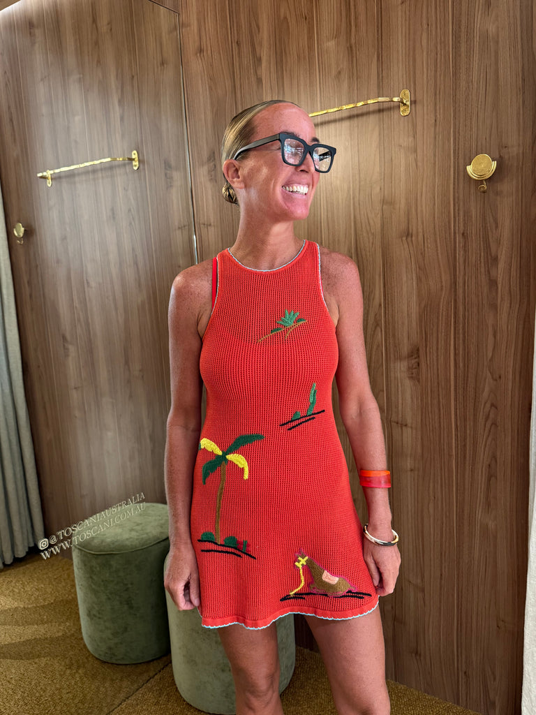 Marea Dress Riviera Flame