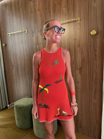 Marea Dress Riviera Flame