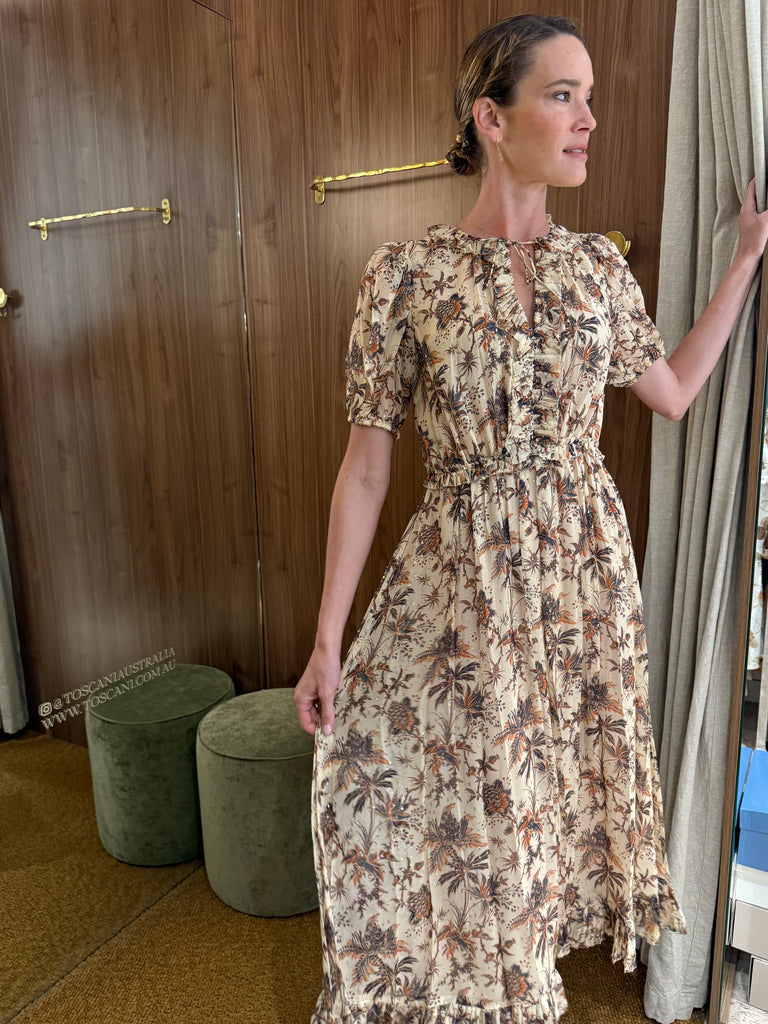 Rosamunde Dress in Cameo