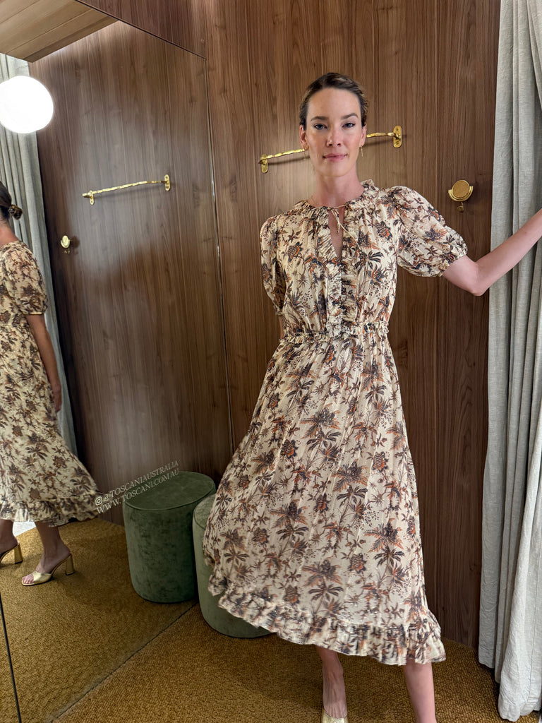 Rosamunde Dress in Cameo