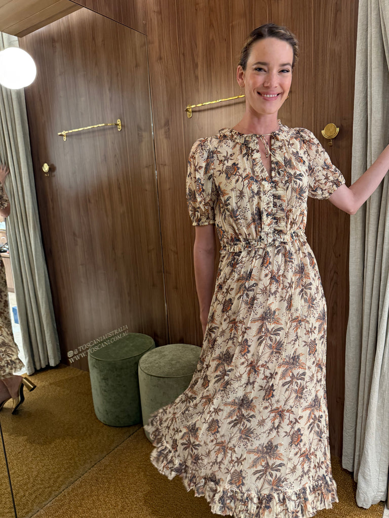 Rosamunde Dress in Cameo