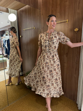 Rosamunde Dress in Cameo