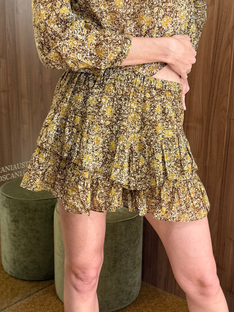 Jocadia Shorts Khaki Floral