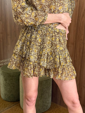 Jocadia Shorts Khaki Floral