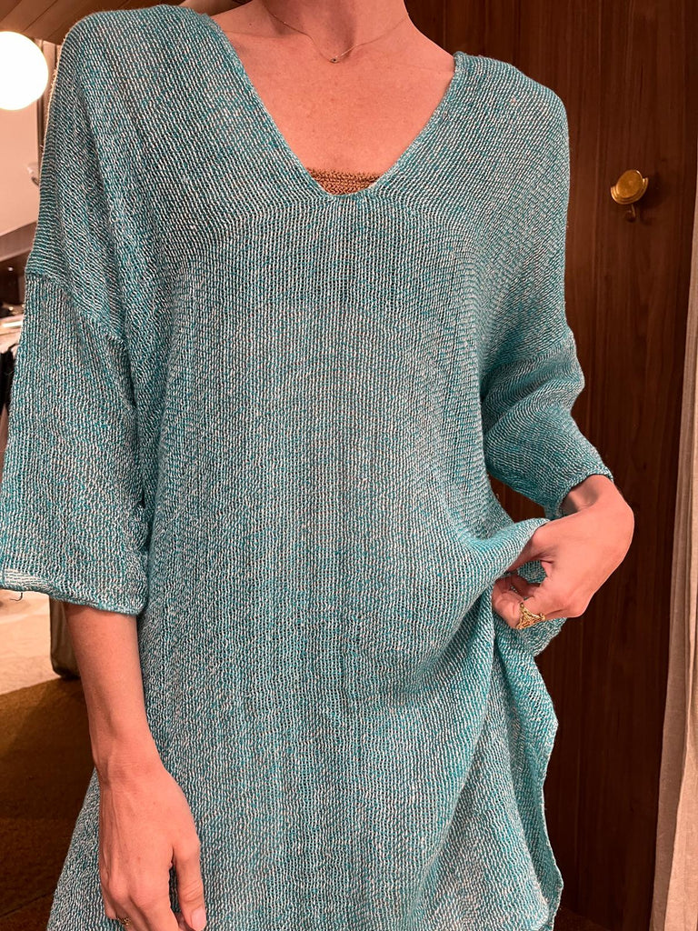 Claro Midi Dress Reta Turqouise