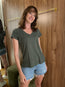 Velvet Originals Jillian V Tee Marsh
