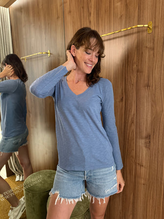 Velvet Originals Blaire V Tee Yacht