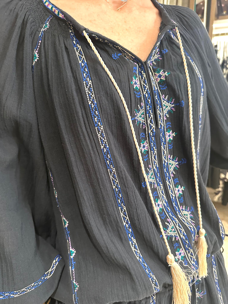 Parsley Embroidered Dress