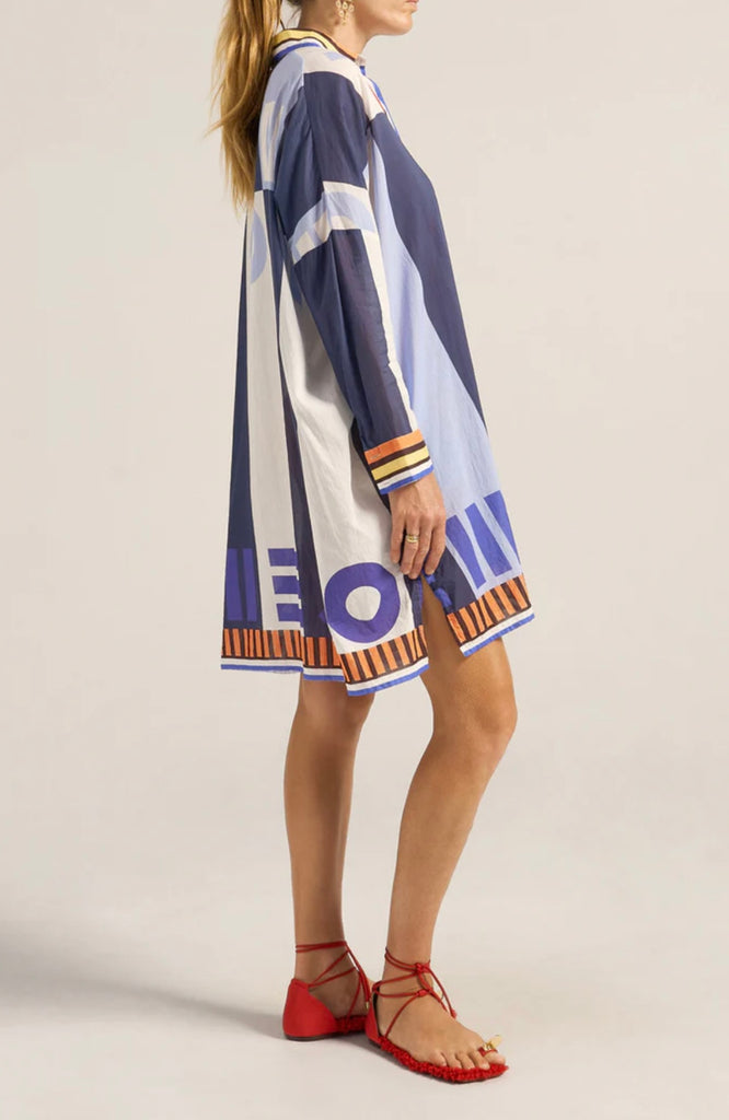 Artemis Shirt Dress Blue