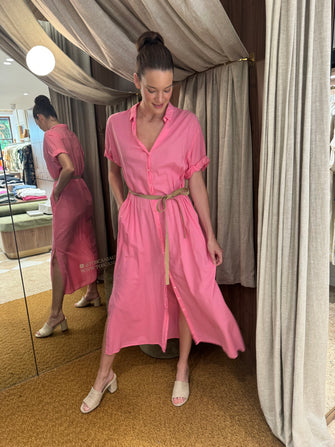 Linnet Dress Pink Cricket