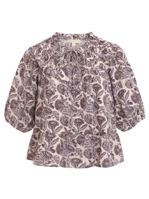 Elvie Short Sleeve Cotton Top Meadow