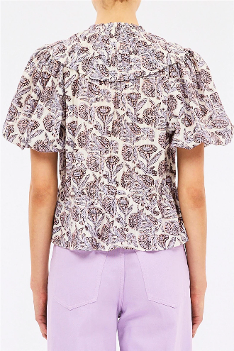 Elvie Short Sleeve Cotton Top Meadow