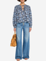 Florelle Long Sleeve Cotton Blouse Zinnia