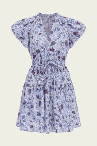 Izel Cotton Mini Dress Gardenia