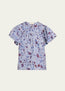 Perline Short Sleeve Cotton Blouse Gardenia