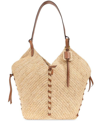 Tampa Small Raffia Cognac Bag