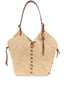 Tampa Small Raffia Cognac Bag