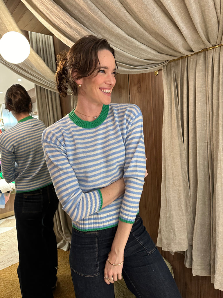 Stripe Sweater Blue