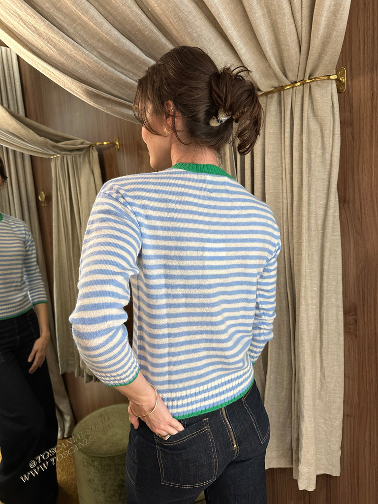 Stripe Sweater Blue