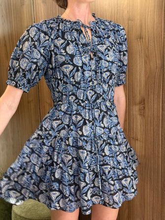 Sofia Short Sleeve Mini Dress Zinnia