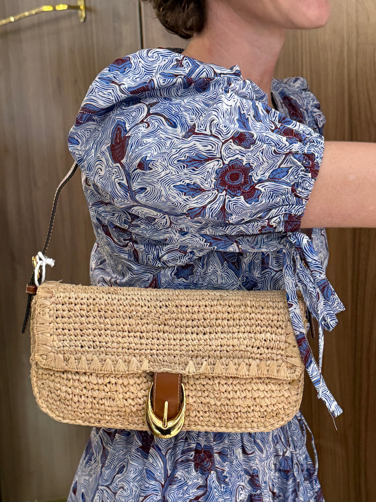 Harlow Raffia Bag Natural Tan
