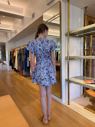 Izel Cotton Mini Dress Gardenia