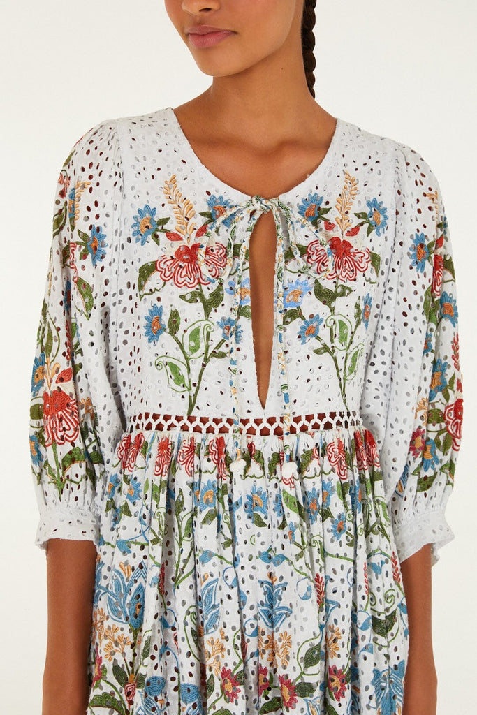 Stitched Garden Mini Dress