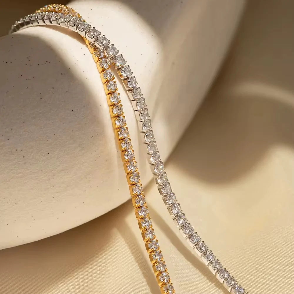 Sofira Tennis Bracelet Silver