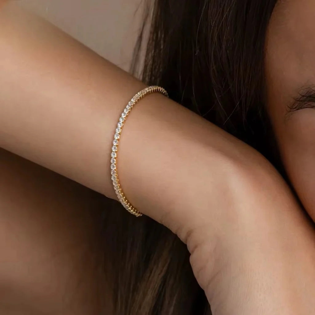 Sofira Tennis Bracelet Gold