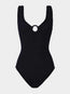 Celine Swim Black Covered Hoops