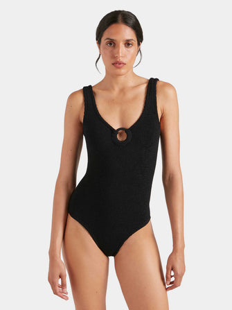 Celine Swim Black Covered Hoops