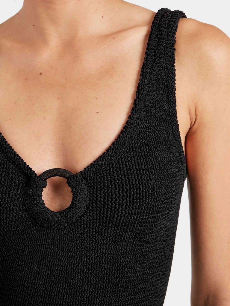 Celine Swim Black Covered Hoops