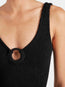 Celine Swim Black Covered Hoops