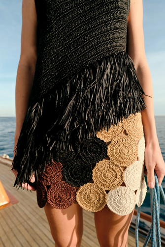 Beep Beep Mini Skirt Earth